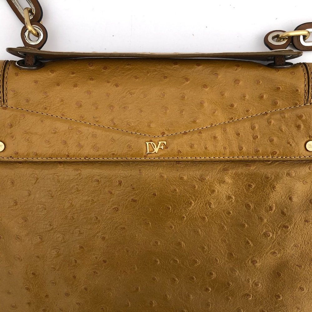 Diane Von Furstenburg OSTRICH HARPER TASSEL BAG - Picture 10 of 11